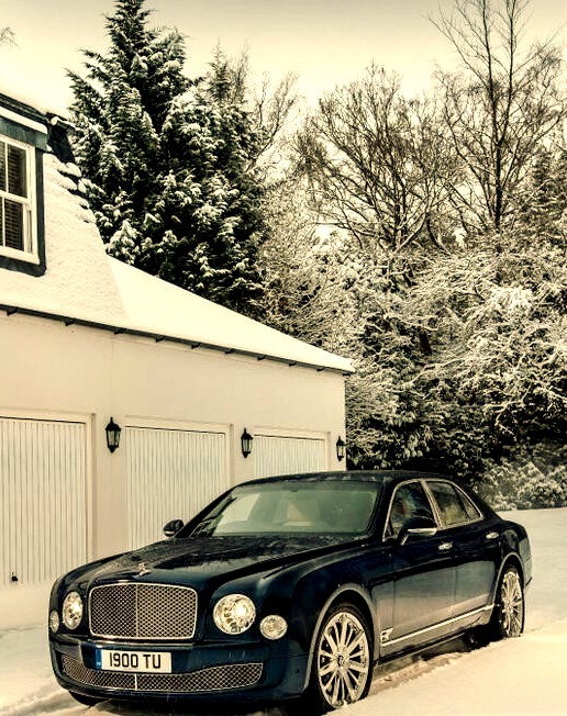 Bentley in the Snow